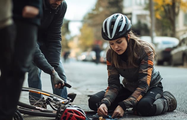 person who has been in a bicycle accident